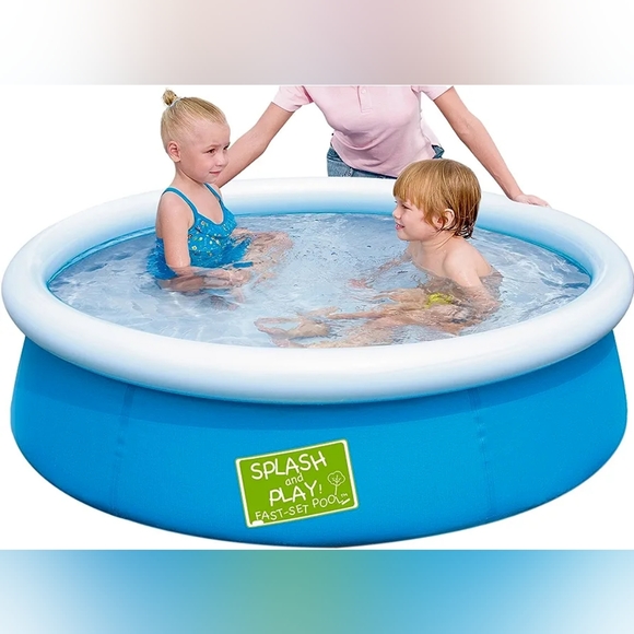 H2O Go Splash & Play 5' My First Fast Inflatable Pool In Blue - Picture 2 of 4